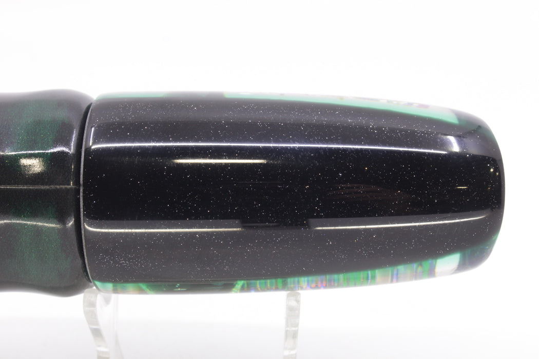 Coggin Lures Green S&P Black-Green Back Copycat Plunger 14" 9.5oz FT Vinyl Green Drip