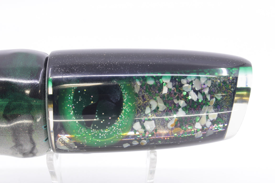 Coggin Lures Green S&P Black-Green Back Copycat Plunger 14" 9.5oz FT Vinyl Green Drip