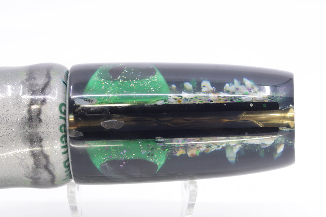 Coggin Lures Green S&P Black-Green Back Copycat Plunger 14" 9.5oz FT Vinyl Green Drip