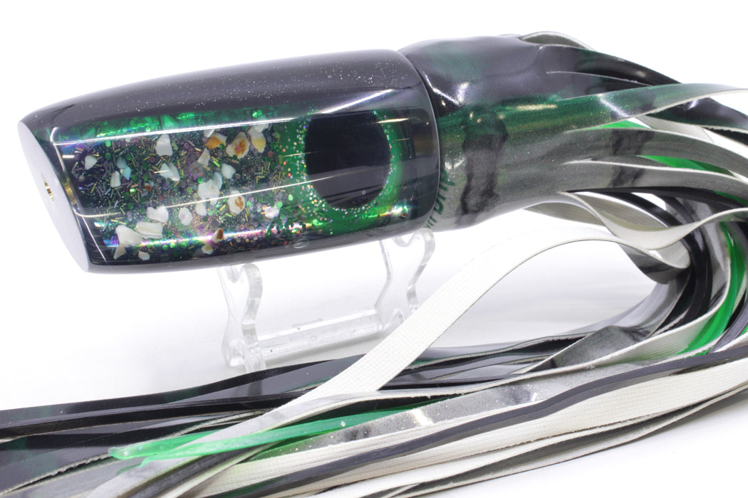 Coggin Lures Green S&P Black-Green Back Copycat Plunger 14" 9.5oz FT Vinyl Green Drip