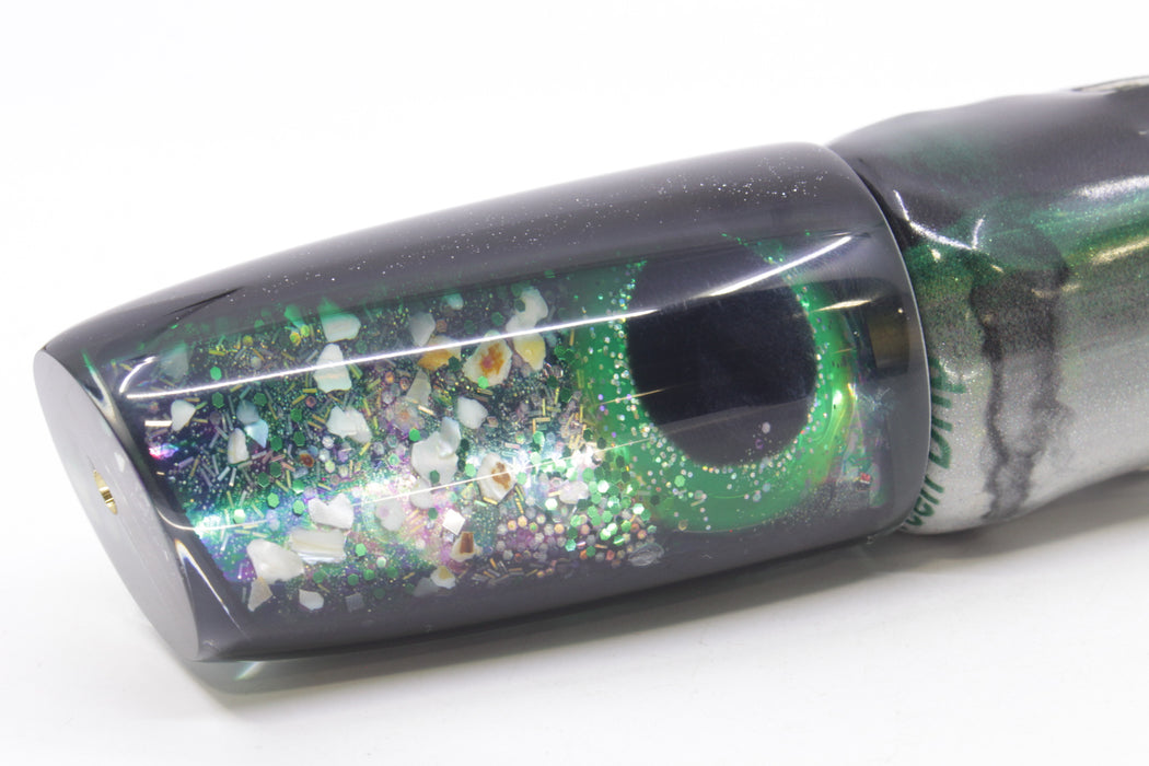 Coggin Lures Green S&P Black-Green Back Copycat Plunger 14" 9.5oz FT Vinyl Green Drip