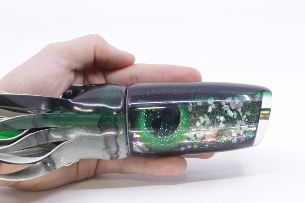 Coggin Lures Green S&P Black-Green Back Copycat Plunger 14" 9.5oz FT Vinyl Green Drip