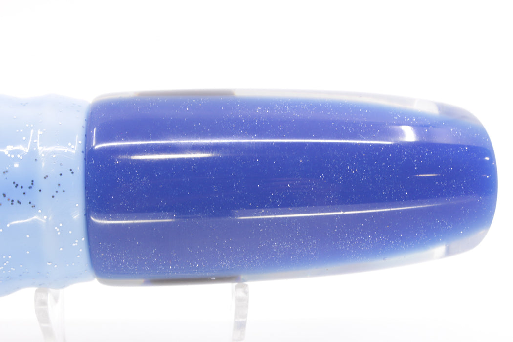 Coggin Lures Ice Blue-Purple Pearl Glass Blue Back Copycat Plunger 14" 12oz Skirted