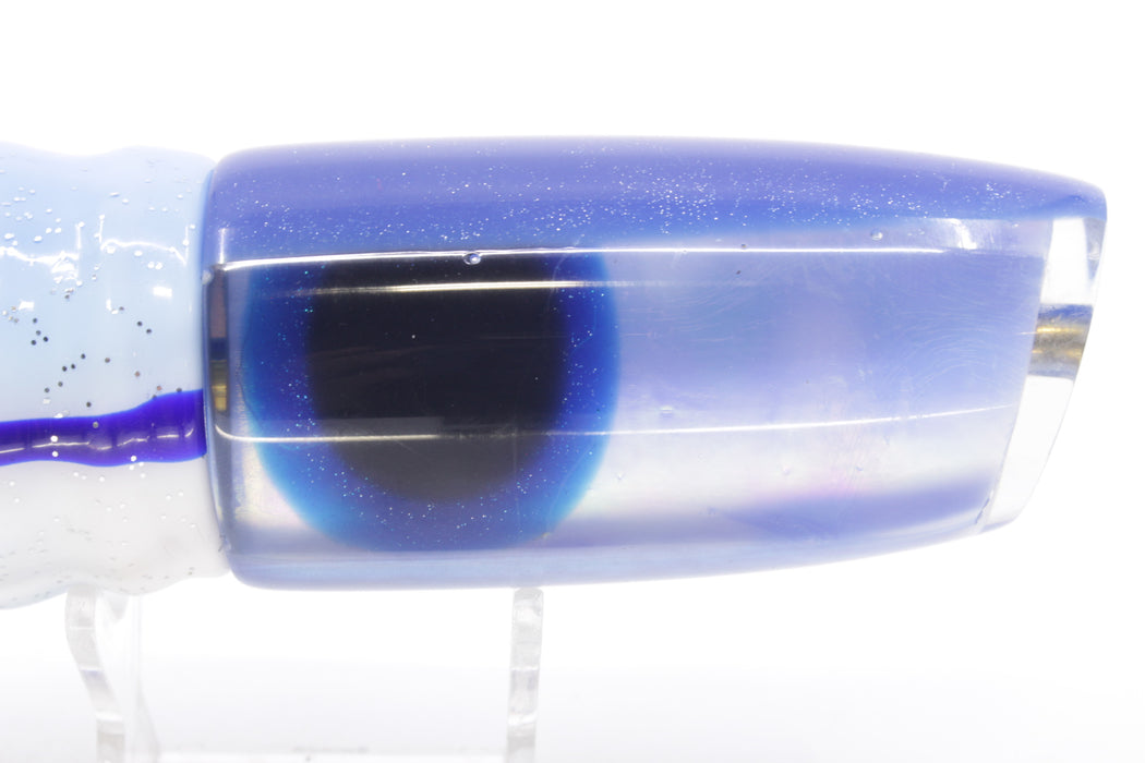 Coggin Lures Ice Blue-Purple Pearl Glass Blue Back Copycat Plunger 14" 12oz Skirted