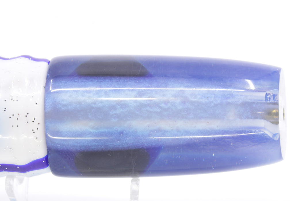 Coggin Lures Ice Blue-Purple Pearl Glass Blue Back Copycat Plunger 14" 12oz Skirted