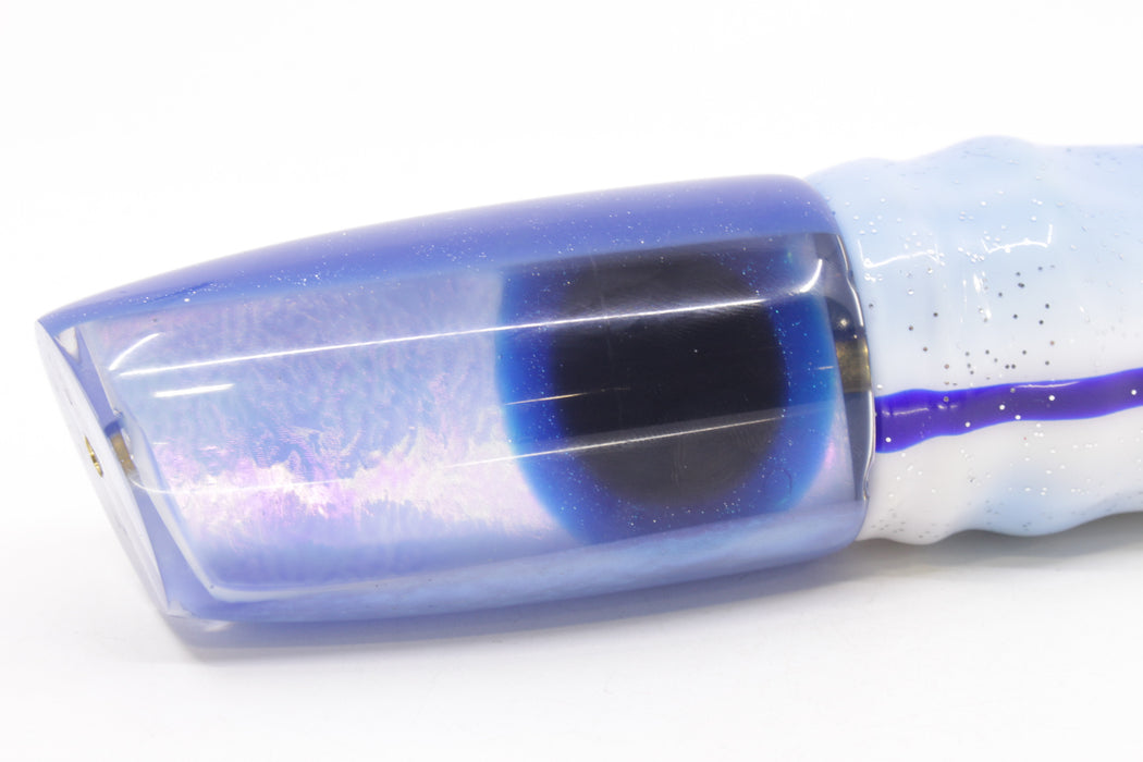 Coggin Lures Ice Blue-Purple Pearl Glass Blue Back Copycat Plunger 14" 12oz Skirted