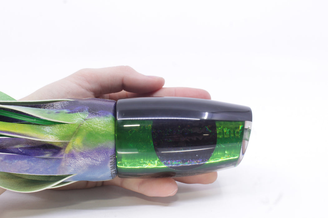 A La Vive Lures Green Rainbow Black Back XL Soucouyant 16" 13.7oz ALV Yellowfin