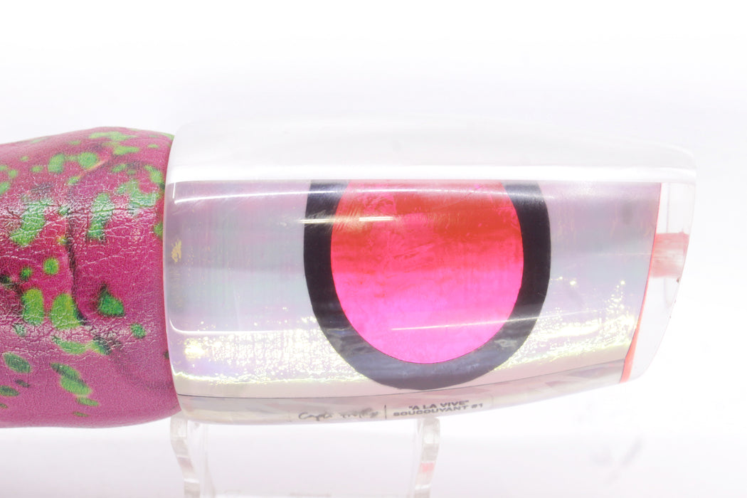 A La Vive Lures White Rainbow White Back XL Soucouyant 16" 13.7oz ALV Pink Mahi