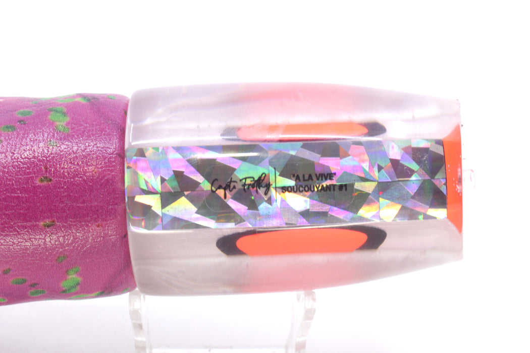 A La Vive Lures White Rainbow White Back XL Soucouyant 16" 13.7oz ALV Pink Mahi