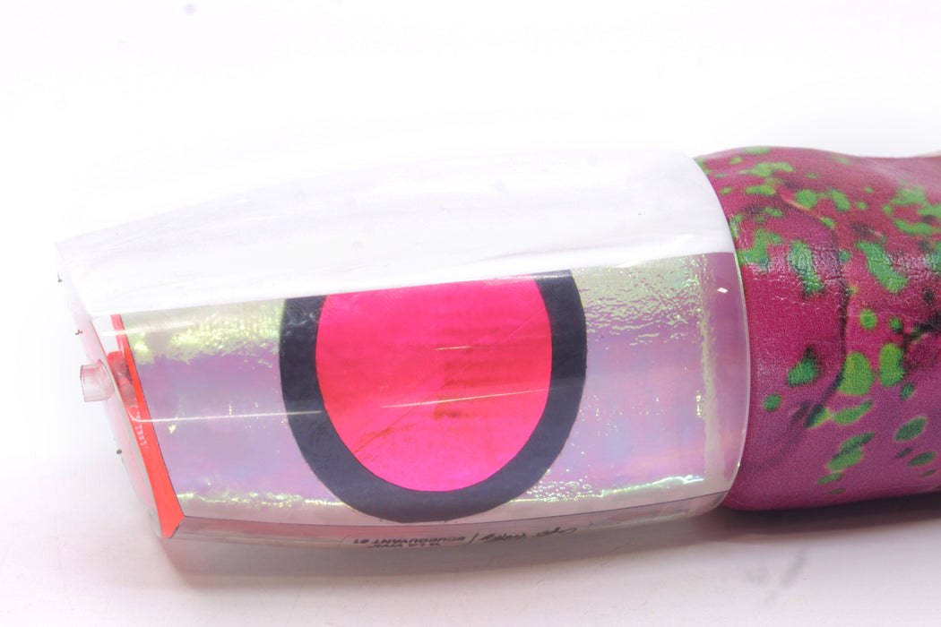 A La Vive Lures White Rainbow White Back XL Soucouyant 16" 13.7oz ALV Pink Mahi