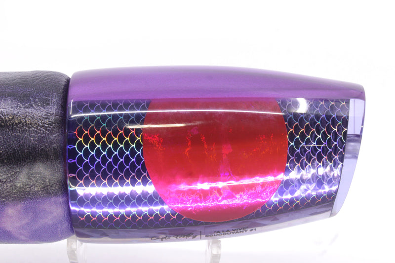 A La Vive Lures Purple Rainbow Scale Purple Back XL Soucouyant 16" 13.7oz ALV Skipjack
