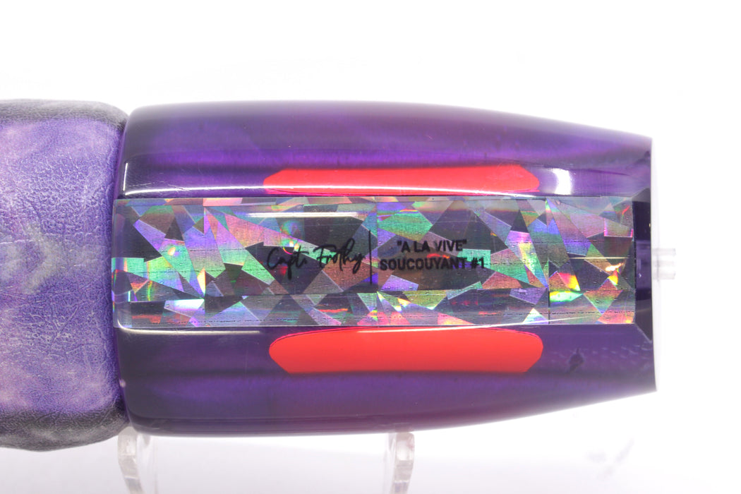 A La Vive Lures Purple Rainbow Scale Purple Back XL Soucouyant 16" 13.7oz ALV Skipjack