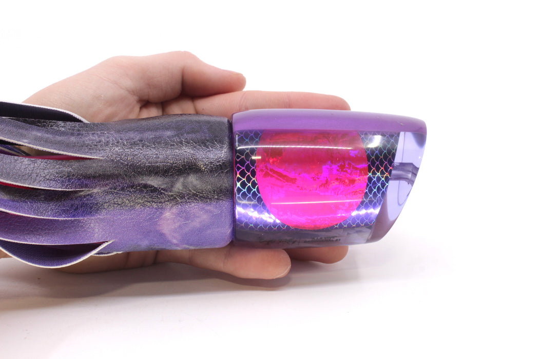 A La Vive Lures Purple Rainbow Scale Purple Back Pink Eyes XL Bacchanal 16" 11oz ALV