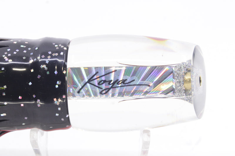 Koya Lures Silver Rainbow Starburst Red Eyes Small 861 10" 7oz Skirted Black/Rainbow