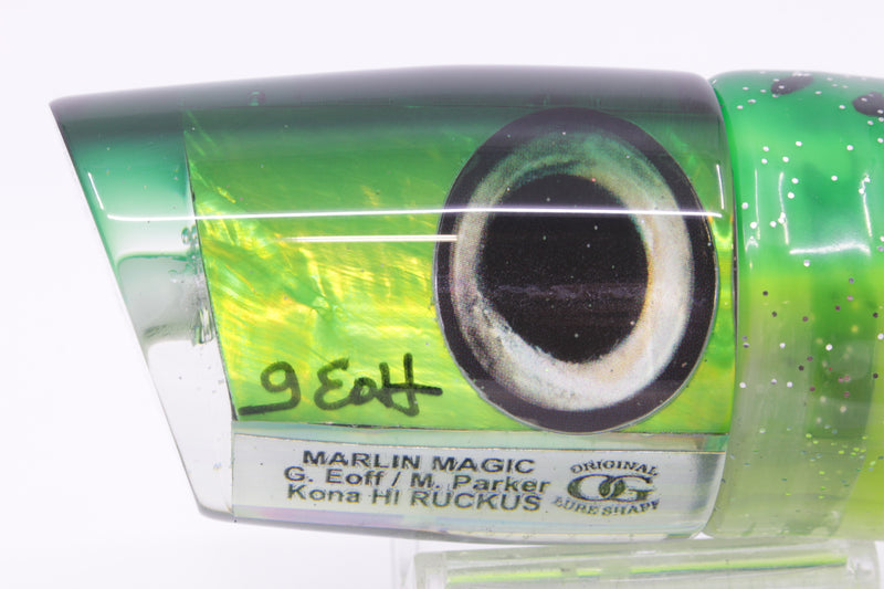 Marlin Magic Lime MOP Green Back Taxi Eyes Ruckus 12" 11oz Skirted Green-Clear