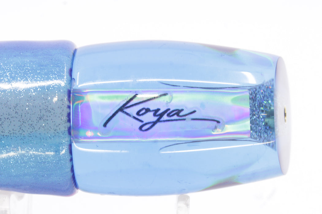 Koya Lures Blue Rainbow Red Eyes Small 861 10" 6oz Fire Tailz Vinyl Blue Dream