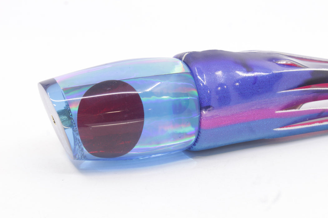 Koya Lures Blue Rainbow Red Eyes Small 861 10" 6oz Fire Tailz Vinyl Blue Dream