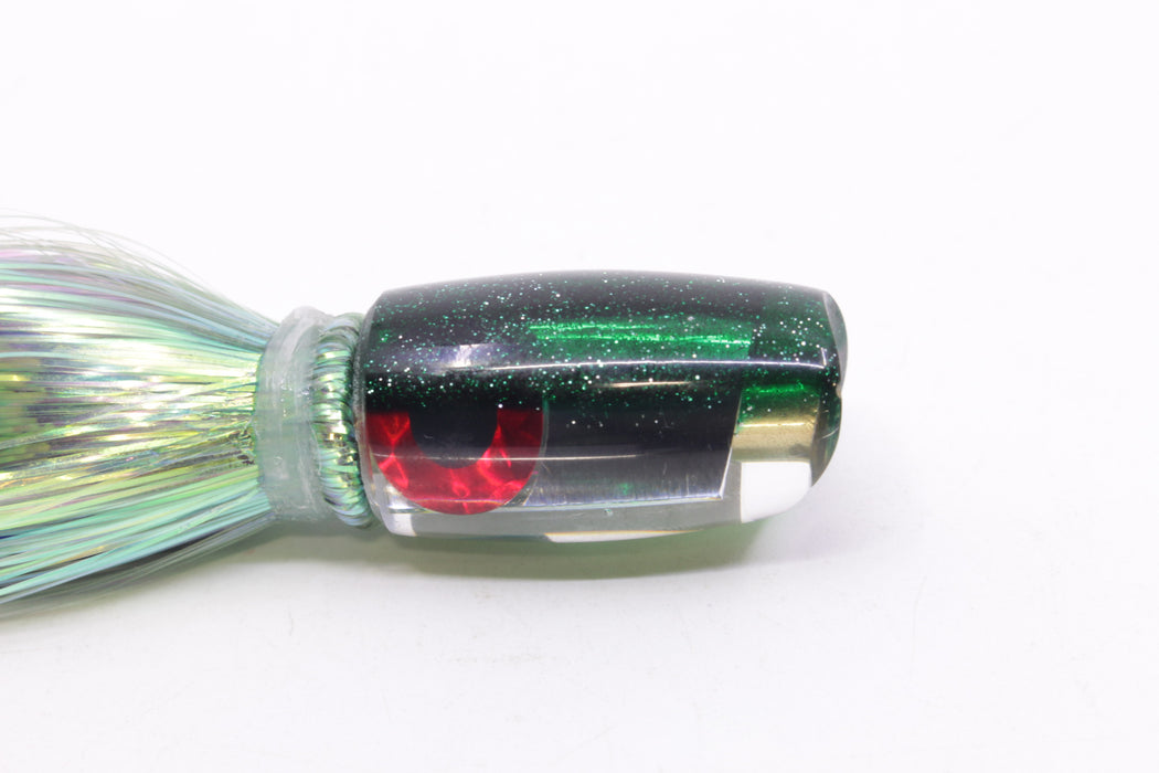 Coggin Lures Mirrored Green Back Tado Lo'ihi Peanut Scoop 4.5" 1oz Flashabou