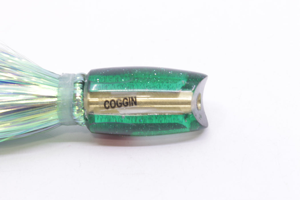 Coggin Lures Mirrored Green Back Tado Lo'ihi Peanut Scoop 4.5" 1oz Flashabou