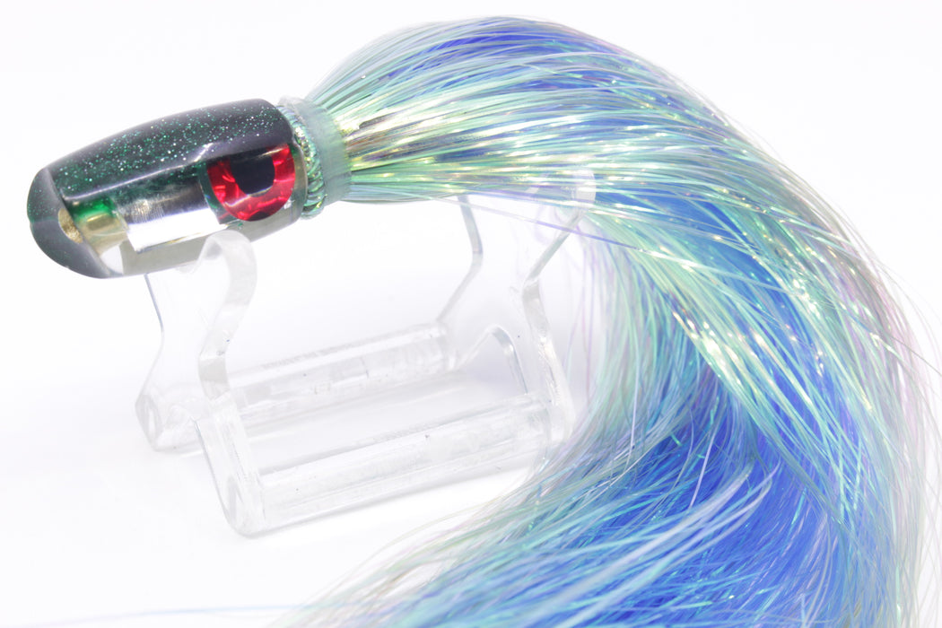Coggin Lures Mirrored Green Back Tado Lo'ihi Peanut Scoop 4.5" 1oz Flashabou