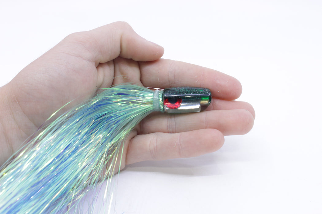 Coggin Lures Mirrored Green Back Tado Lo'ihi Peanut Scoop 4.5" 1oz Flashabou