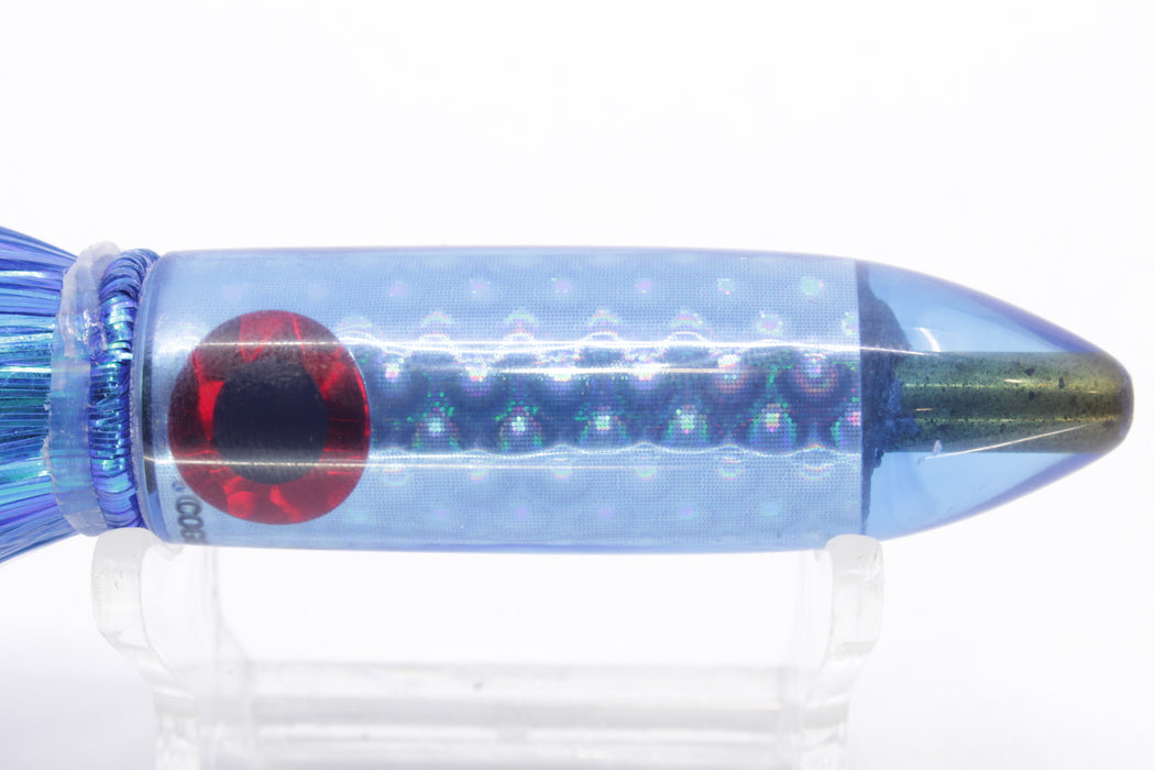 Coggin Lures Blue Rainbow Scale Peanut Stick Bullet 5.5" 3oz Strobez Blue/Pink