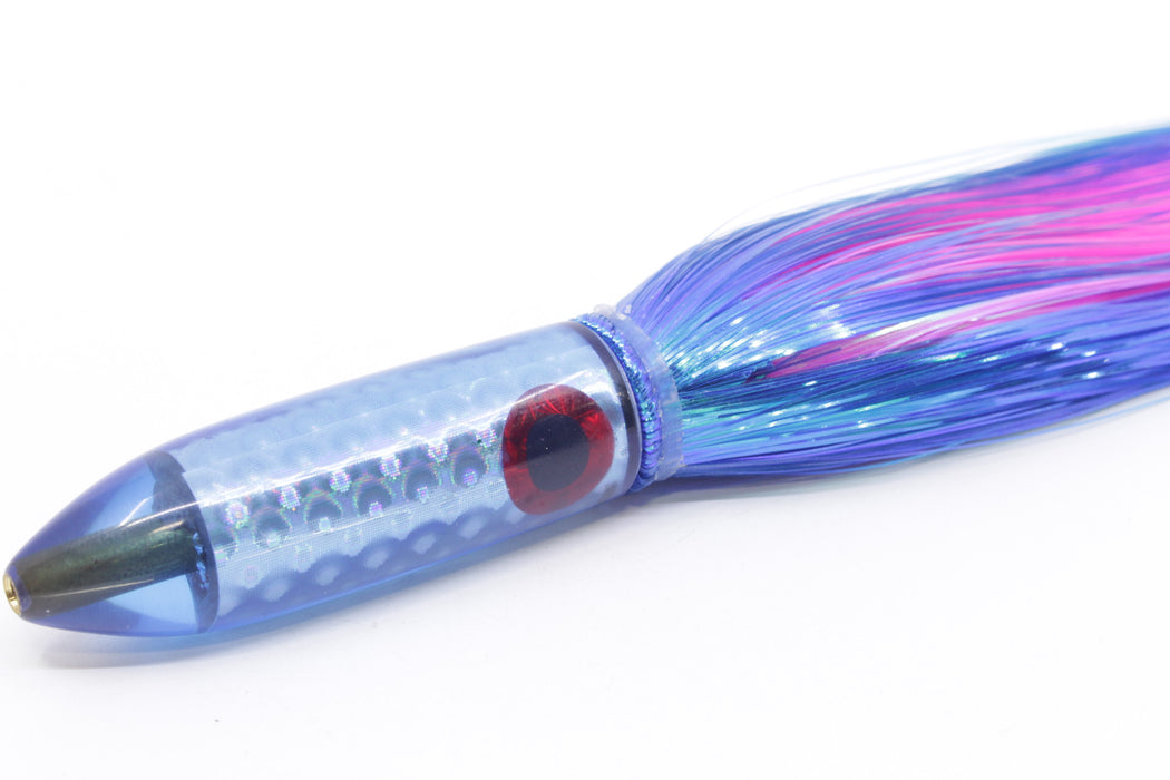 Coggin Lures Blue Rainbow Scale Peanut Stick Bullet 5.5" 3oz Strobez Blue/Pink