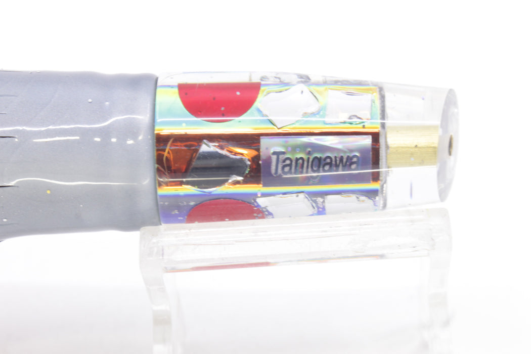Tanigawa Lures Sunset Rainbow Cracked Glass Red Eyes Small Slant 7" 4oz Skirted