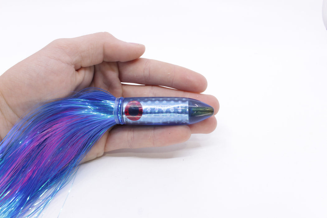 Coggin Lures Blue Rainbow Scale Peanut Stick Bullet 5.5" 3oz Strobez Blue/Pink