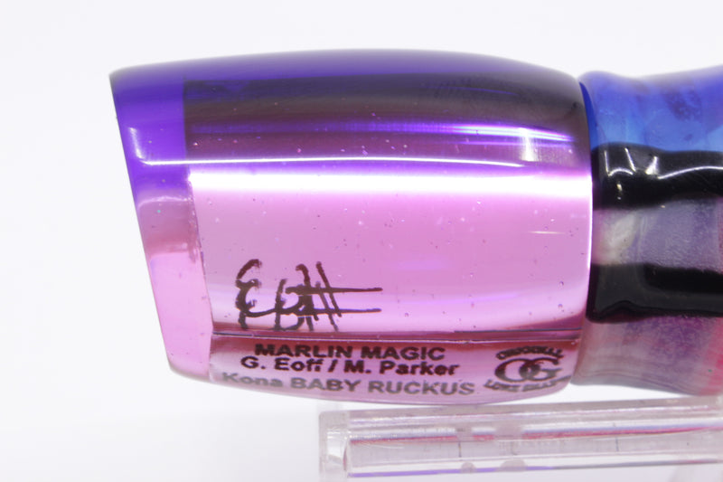 Marlin Magic Pink Mirrored Blue Back Baby Ruckus 10" 6.5oz Skirted Blue Skipjack/Pink