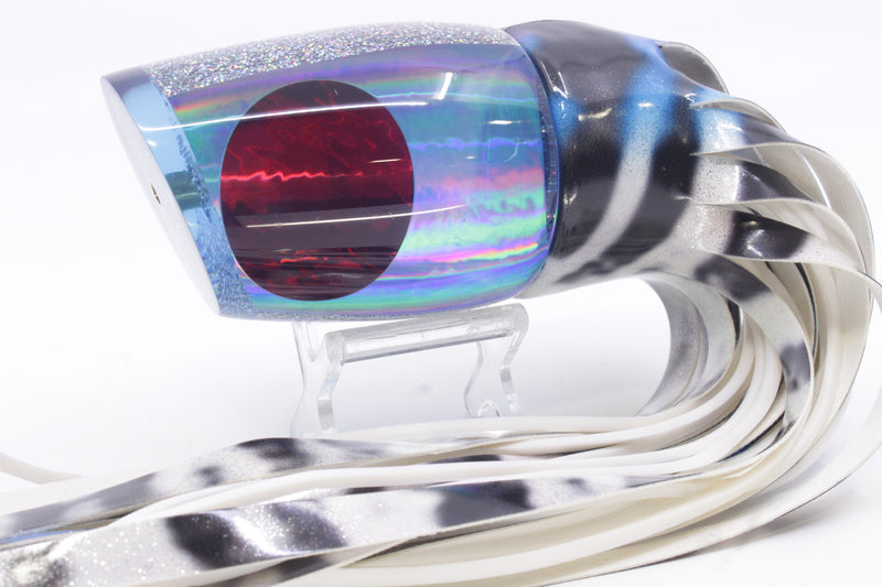 Koya Lures Ice Blue Rainbow Red Eyes XL 861 16" 15oz Fire Tailz Vinyl Wahoo