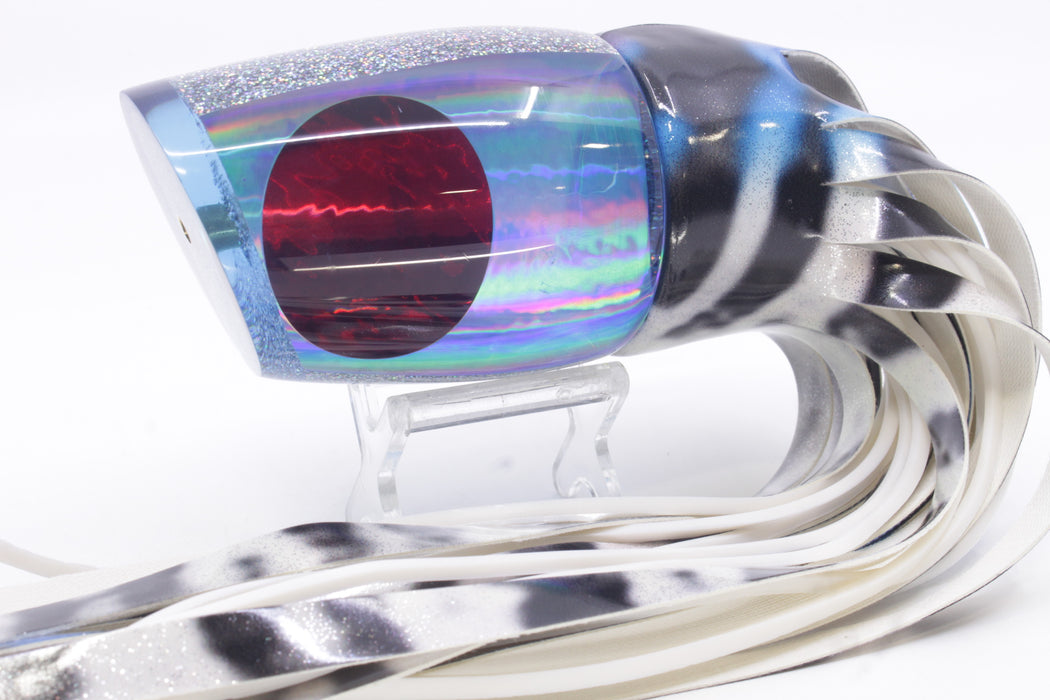 Koya Lures Ice Blue Rainbow Red Eyes XL 861 16" 15oz Fire Tailz Vinyl Wahoo