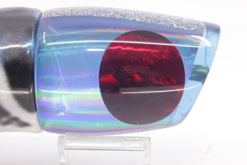 Koya Lures Ice Blue Rainbow Red Eyes XL 861 16" 15oz Fire Tailz Vinyl Wahoo