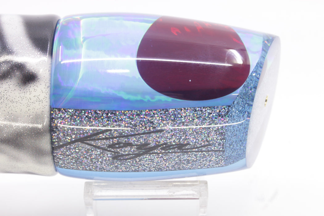 Koya Lures Ice Blue Rainbow Red Eyes XL 861 16" 15oz Fire Tailz Vinyl Wahoo