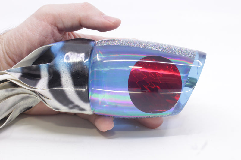 Koya Lures Ice Blue Rainbow Red Eyes XL 861 16" 15oz Fire Tailz Vinyl Wahoo