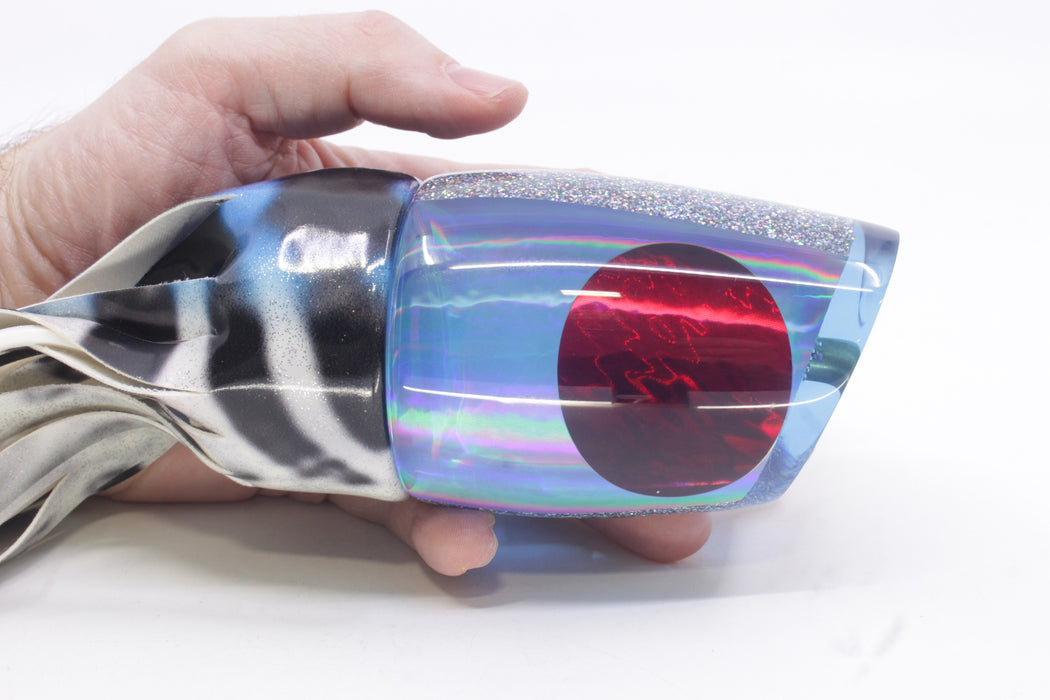 Koya Lures Ice Blue Rainbow Red Eyes XL 861 16" 15oz Fire Tailz Vinyl Wahoo