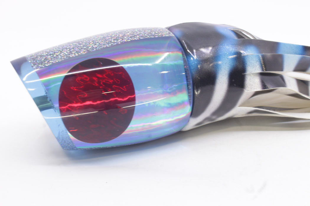 Koya Lures Ice Blue Rainbow Red Eyes XL 861 16" 15oz Fire Tailz Vinyl Wahoo