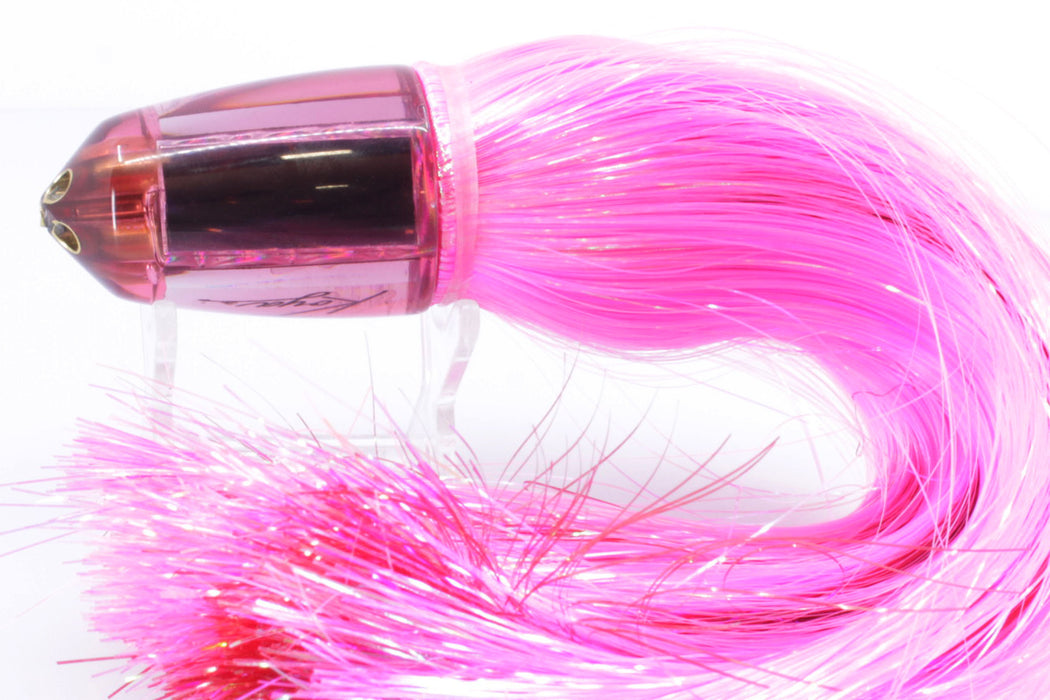 Koya Lures Pink Mirrored 4-Hole Bullet 9"+ 7oz Strobez Pink/Red GZE