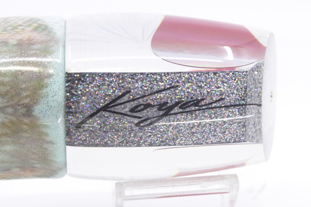 Koya Lures Silver Rainbow Starburst Red Eyes XL 861 16" 15oz Fire Tailz Vinyl Yellowfin