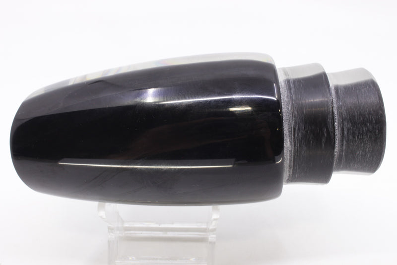 Marlin Magic Lures White Abalone Black Back Taxi Eyes Super Dog 16" 12oz