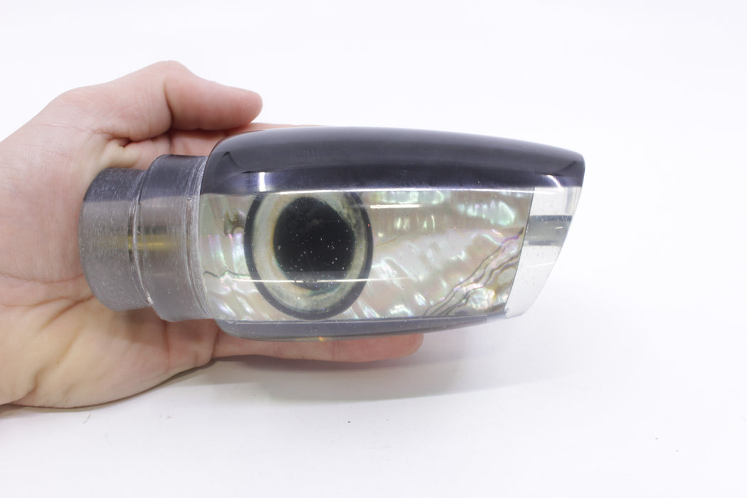 Marlin Magic Lures White Abalone Black Back Taxi Eyes Super Dog 16" 12oz