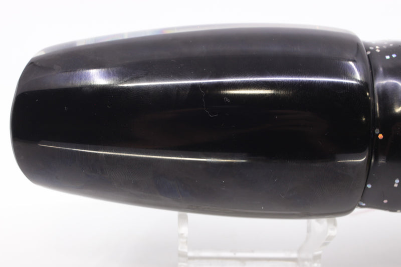 Marlin Magic Blue-Purple Abalone Black Back Super Dog 16" 17oz Skirted Black/Rainbow