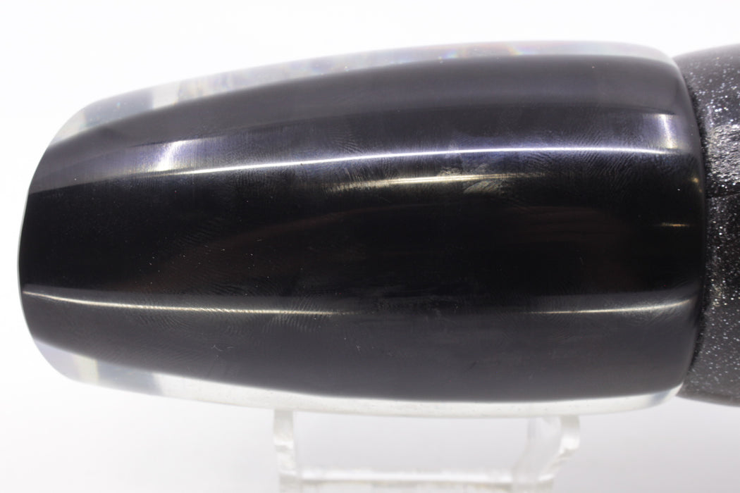 Marlin Magic Blue-Purple Abalone Black Back Taxi Eyes Super Dog 16" 14oz Vinyl Black