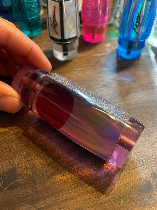 Koya Lures Pink Rainbow Glitter Pearl Back Red Eye Hard Head 12" 5.2oz EZ-K