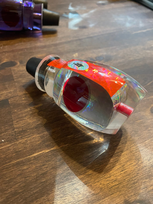 Aloha Lures Mirrored Pink Back Red Eyes Bamboocha 12" 6.7oz EZ-K