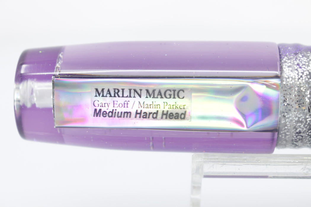 Marlin Magic Mirrored-Rainbow Purple Back Medium Hard Head 9" 5oz Skirted