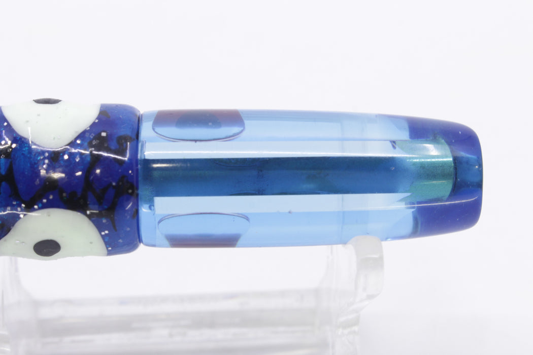 Coggin Lures Ice Blue Mirrored 70's Peanut Swimmer 4.5" 1oz Skirted