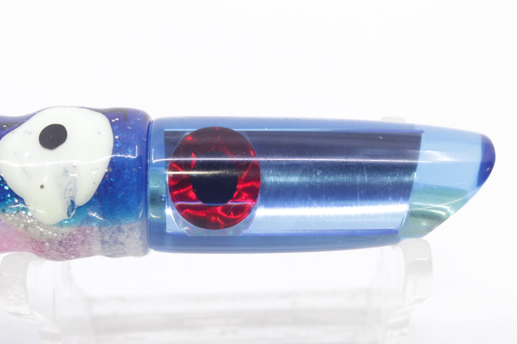 Coggin Lures Ice Blue Mirrored 70's Peanut Swimmer 4.5" 1oz Skirted