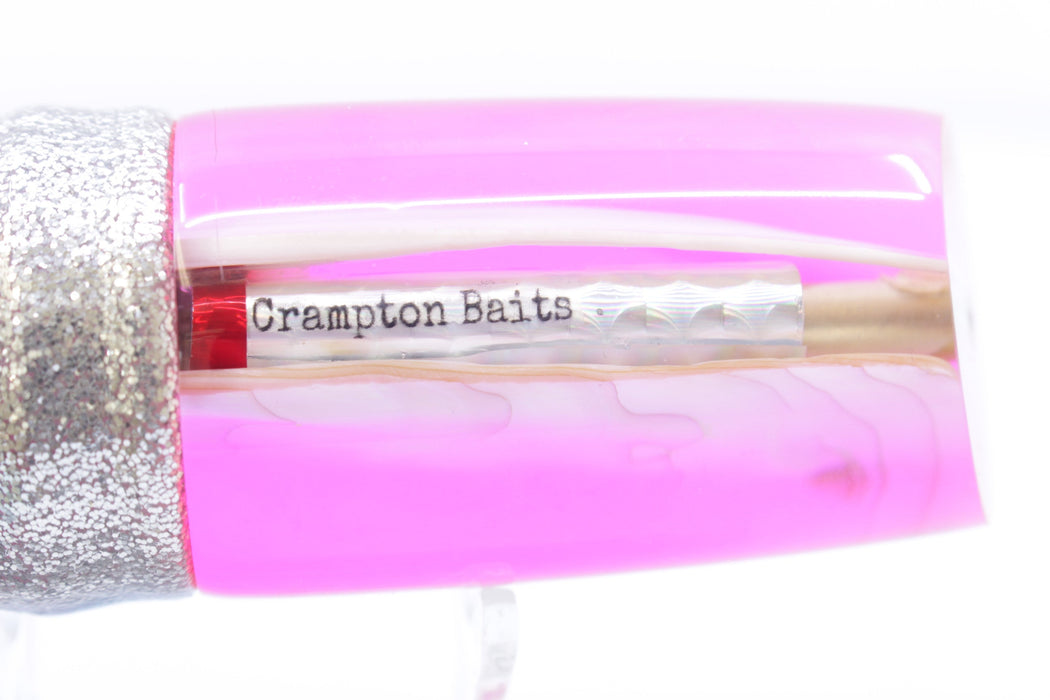 Crampton Baits Real White Ripple Shell Pink Back HoG 14" 10.5oz Skirted Blue-Silver-Pink EZ-K