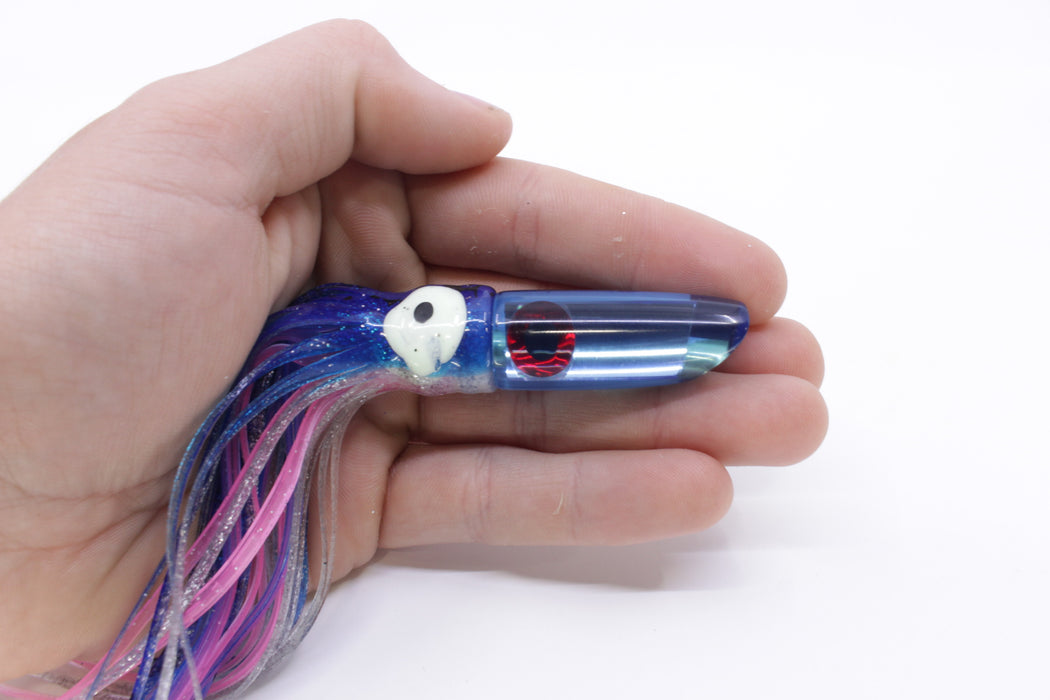 Coggin Lures Ice Blue Mirrored 70's Peanut Swimmer 4.5" 1oz Skirted